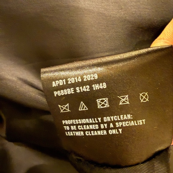 Prada FW14 Black Wool Coat Red Leather Piping IT38 Sofia Carson Style Rare - Picture 4 of 6